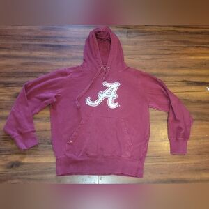 GUC Antigua University Of Alabama Crimson Hoodie Pullover with Embroidered Logo